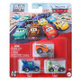 Disney Pixar Cars Mini Racers, Metal Die-Cast Vehicles, 3-Packs, Set of 4, Ages 3+ GKG01-964D