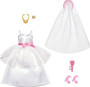 Barbie and Ken Bride and Groom Set of 2 Fashion Packs with Wedding Dress and Tuxedo Doll Outfits