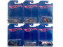 Hot Wheels 2022 Wave 2 Blue and Pink 54th Anniversary Complete Set of 6 Diecast Vehicles Including Chase