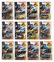 Matchbox Jurassic World Dominion Diecast Vehicles 2023 Complete Set of 12 in Manufacture Case from Release FMW90 956T