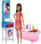 Barbie Doll & Furniture Bathroom Set with Accessories