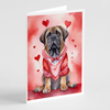 Mastiff My Valentine Greeting Cards Pack of 8