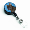 Dog Retractable Badge Reel - SS4795-BU-BR