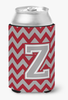 Monogram Letter Chevron Can or Bottle Hugger - CJ1043-ZCC