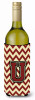 Monogram Letter Chevron Wine Bottle Hugger - CJ1061-ULITERK