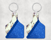 Floral |Eartag Keychain