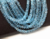 Blue Topaz Beads, Gemstone Beads, Sky Blue Topaz Beads, Jewelry Supplies, Bulk beads,  Beads, 8" Strand, 5.5mm- 6mm