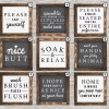 Funny Bathroom Sign Wall Decor - S001461B002179P000005V002