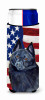 USA American Flag with Dog Ultra Hugger for slim cans - S000213B001695P034637V000