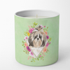 Dog 10 oz Flowers Decorative Soy Candle - CK4372CDL