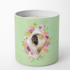 Dog 10 oz Flowers Decorative Soy Candle - CK4326CDL