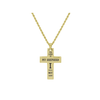 Men's Solid Stainless Steel Cross Necklace By Pink Box - PinkBox-25-5848