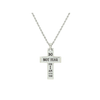 Men's Solid Stainless Steel Cross Necklace By Pink Box - PinkBox-25-5834