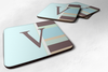 Letter Monogram - Foam Coaster Set of 4 - CJ1003-VFC