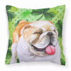 St Patrick's With Dog Fabric Decorative Pillow - BB9813PW1818