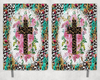 Leopard Print Cross Printed 8 Inch  A-5 Journal