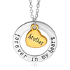 Beautiful message Forever in my Heart alloy chain Heart Necklace - FIMHNKBRO