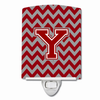 Letter Chevron Ceramic Night Light - CJ1049-YCNL