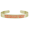 8Mm Solid Stainless Steel Colored Scripture Cuff In Gold By Pink Box - PinkBox-25-665