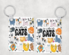 Life Is Better With Cats Keychain