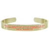 8Mm Solid Stainless Steel Colored Scripture Cuff In Gold By Pink Box - PinkBox-25-713