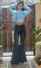 Dare to Flare High Waisted Bell Bottom Jeans Black
