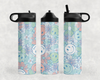 Retro Daisy Smile Steel Water Bottle