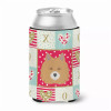 Patchwork Love with Dog Face Can or Bottle Hugger - S000213B001695P006986V000