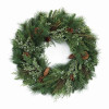 Pine and Juniper Wreath 26.5"D PVC/Plastic