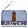 Welcome Sign with Dog Wall or Door Hanging Prints - BB5644DS812