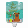 Christmas Tree and Dog Ceramic Night Light - BB4236CNL