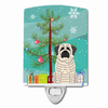 Christmas Tree and Dog Ceramic Night Light - S000213B001695P099678V000