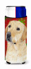 Red and Green Snowflakes Christmas Design with Dog Ultra Hugger for slim cans - S000213B001695P035394V000