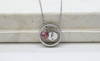 Initial Ring Necklace With Austrian Crystal By Pink Box - PinkBox3-11045