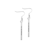 Solid Stainless Steel Inspirational Bar Earrings - PinkBox-25-4122