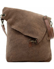 Foldover Jute Crossbody - EI-HB00004-CHOCOLATE
