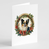 Papillon Christmas Flowers Greeting Cards Pack of 8