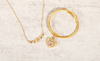 Mother Birthstone Initial Bracelet and Necklace Set - TINFNTYMOTHERDOCTGLD
