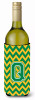 Monogram Letter Chevron Wine Bottle Hugger - CJ1059-QLITERK