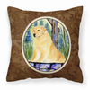 Portrait Artwork with Dog Brown Fabric Decorative Pillow - S000213B001695P022687V000