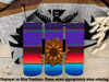 Serape Leather Sunflower Steel Tumbler