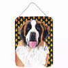 Candy Corn Halloween Design with Dog Wall or Door Hanging Prints - SC9165DS1216