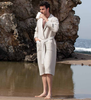 Men's Luxury Long Waffle Bathrobe - BC-RWP112M-BG-XL19