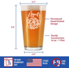 Siberian Husky Face Pint Glass for Beer - Dog Gifts