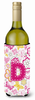 Monogram Letter Flowers and Butterflies Wine Bottle Hugger - CJ2005-DLITERK