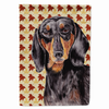 Dachshund Fall Leaves Portrait Flag Canvas House Size