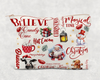 Christmas  Printed Canvas Zipper Bag