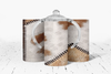 Stitched faux cowhide Insulated Kids Dual Lid Sippy Cup Tumbler