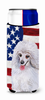 USA American Flag with Dog Ultra Hugger for slim cans - BB9683MUK