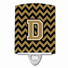 Letter Chevron Ceramic Night Light - CJ1050-DCNL